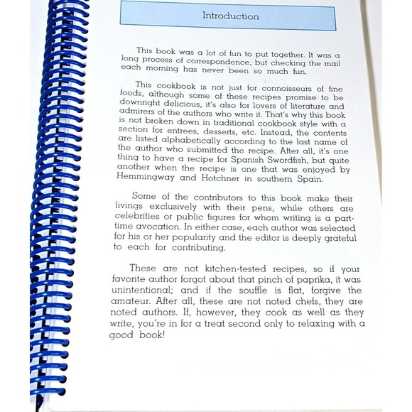 Cooking By The Books Favorite Recipes By Iconic Authors 1990 Rare HTF EUC - Picture 5 of 9